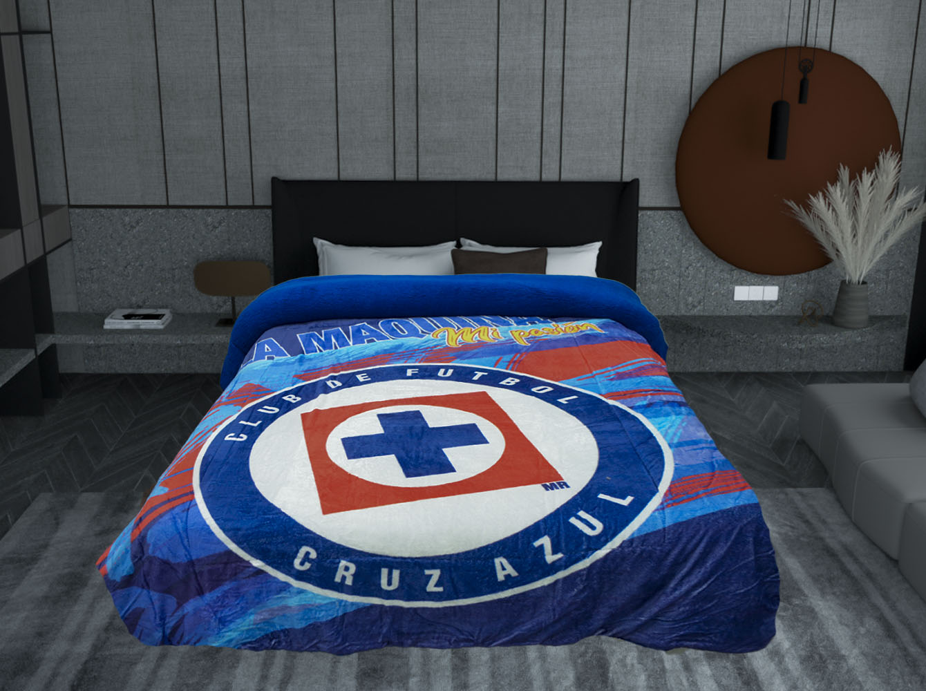 Edredón Matrimonial Amigo Cruz Azul