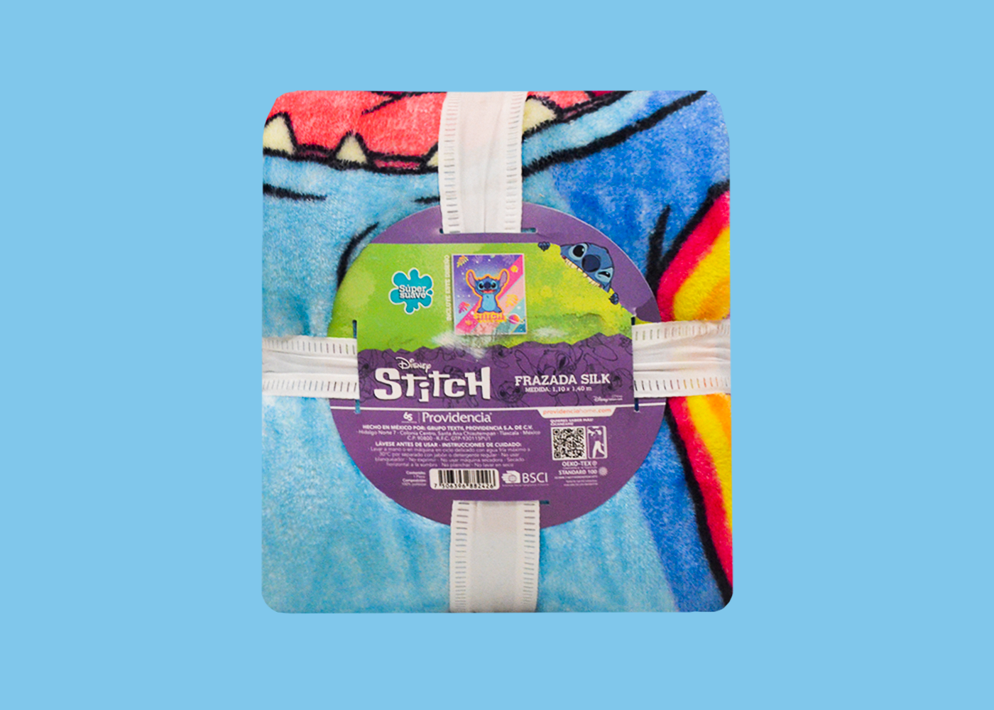Frazada Disney Baby Rachel Silk Stitich Azul