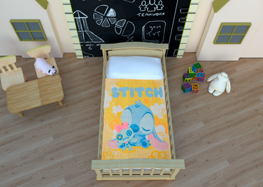 Frazada Baby Tersupiel Stitch Amarillo