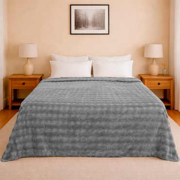 Cobertor Bubble King Size Gris