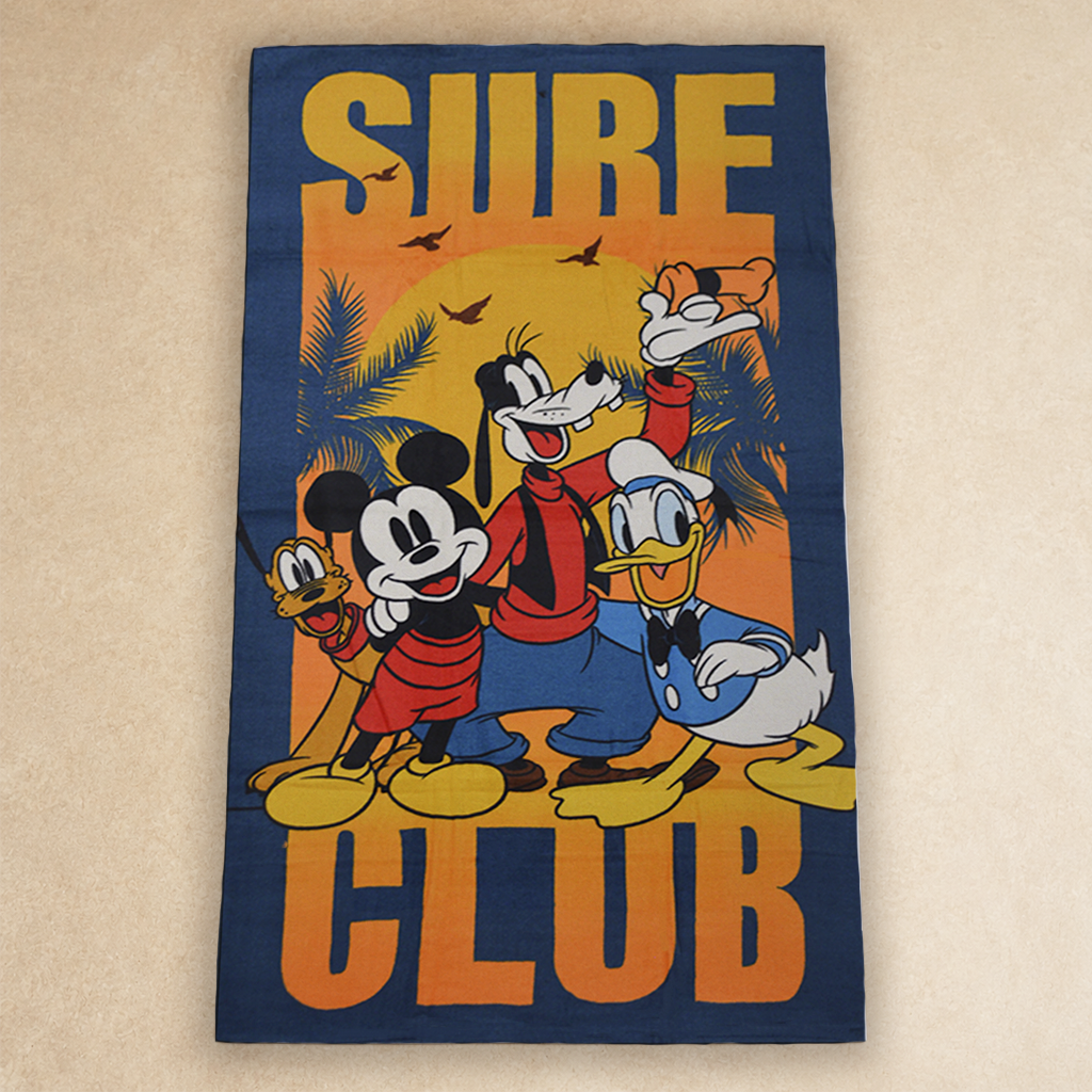 TOALLA 1/2 BAÑO MICKEY SURF CLUB