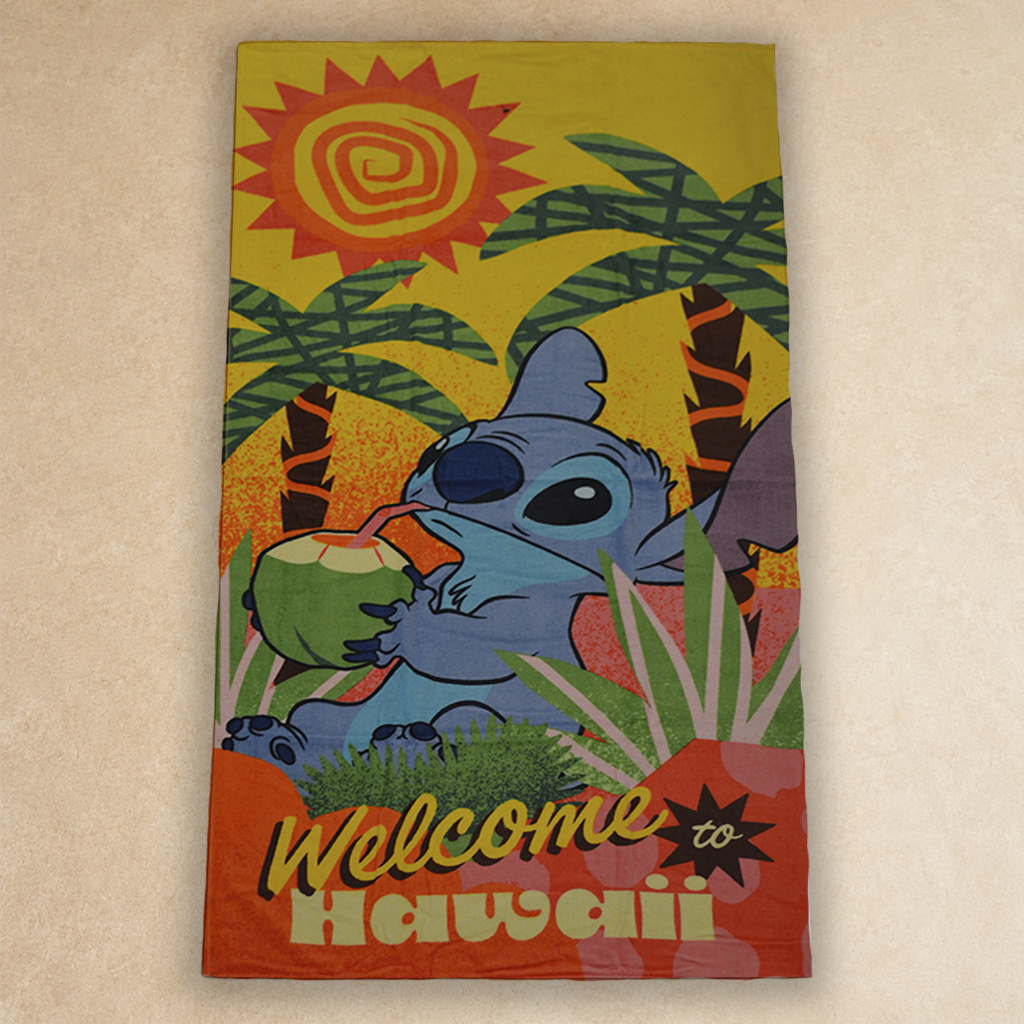 TOALLA 1/2 BAÑO STITCH HAWAII