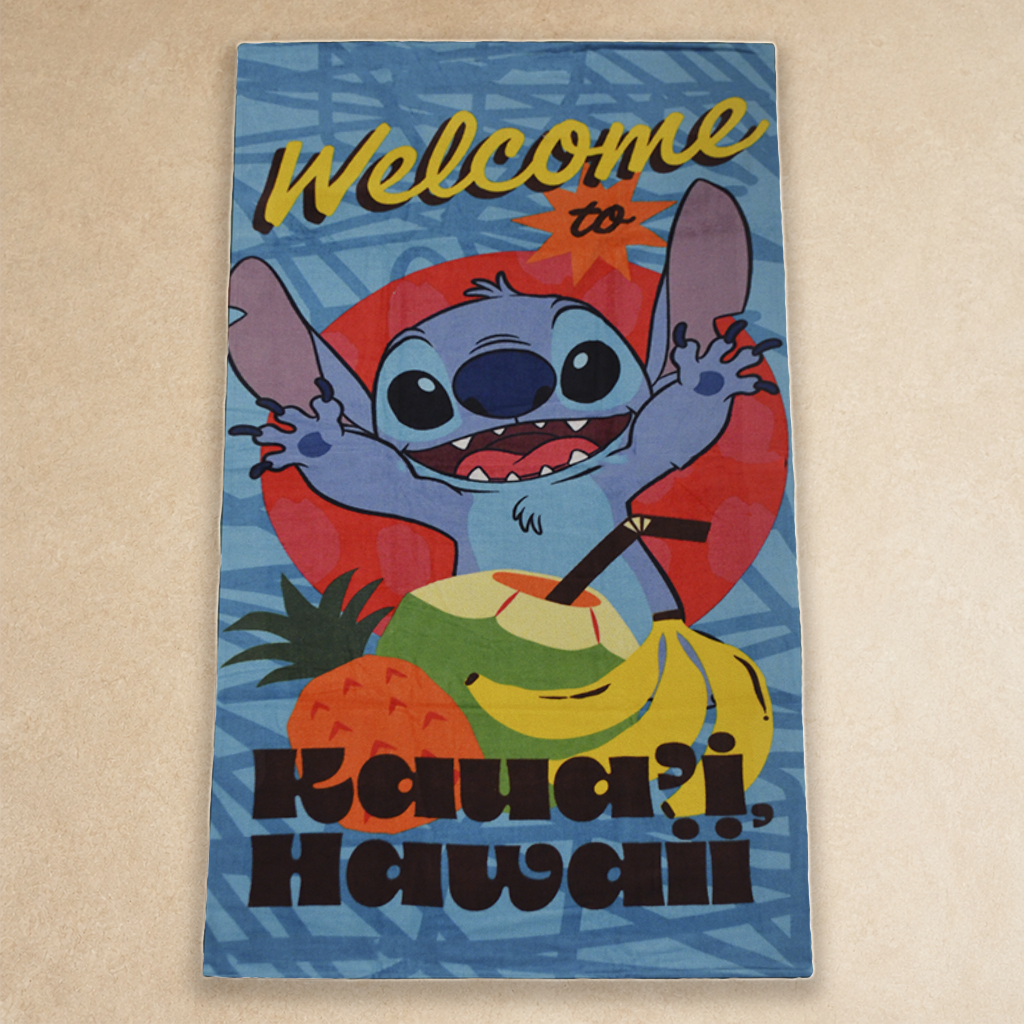 TOALLA 1/2 BAÑO STITCH WELCOME