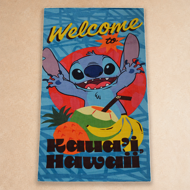 TOALLA 1/2 BAÑO STITCH WELCOME