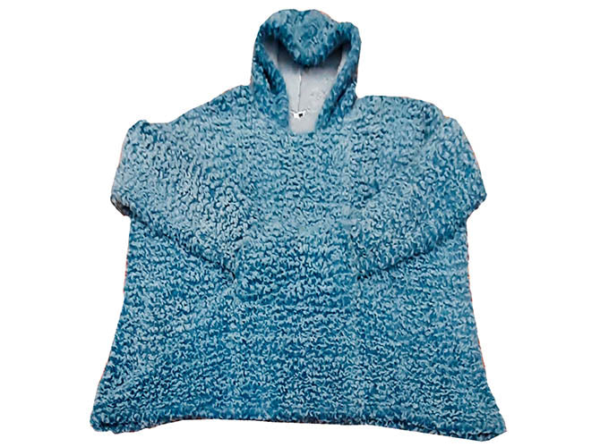 Hoodie Borrego Nevado Azul Capas