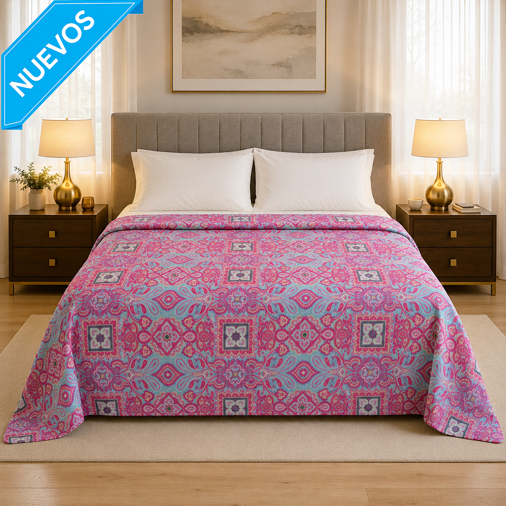 Cobertor Silk Estampado Jacquard