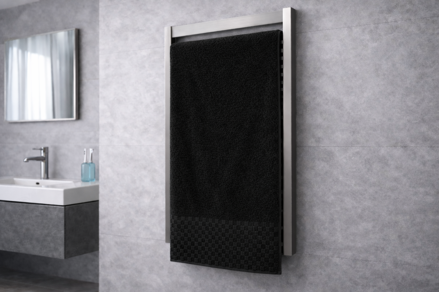 Toalla Baño Completo Lehotel Negro