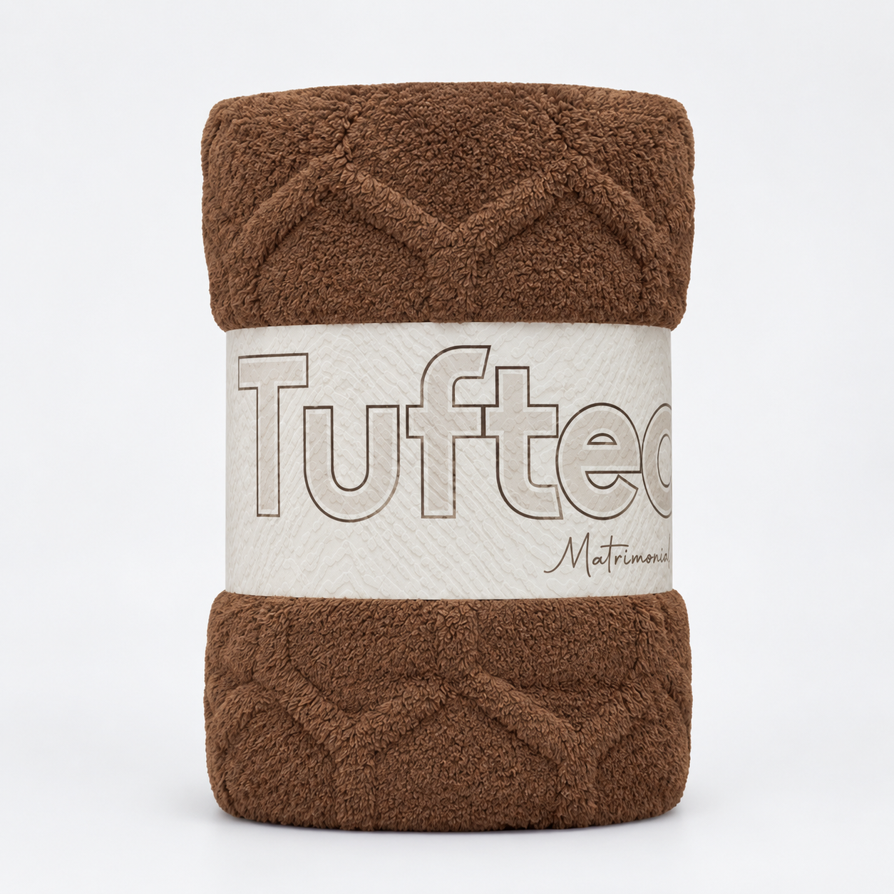 Cobertor Tufted Matrimonial Chocolate