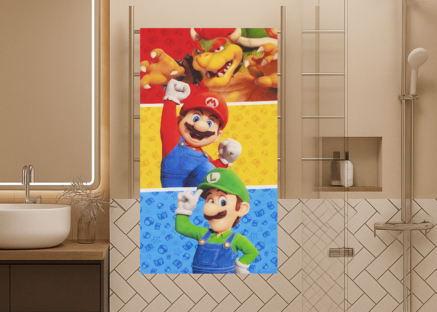 Toalla Sustentable Mario Bros Multicolor