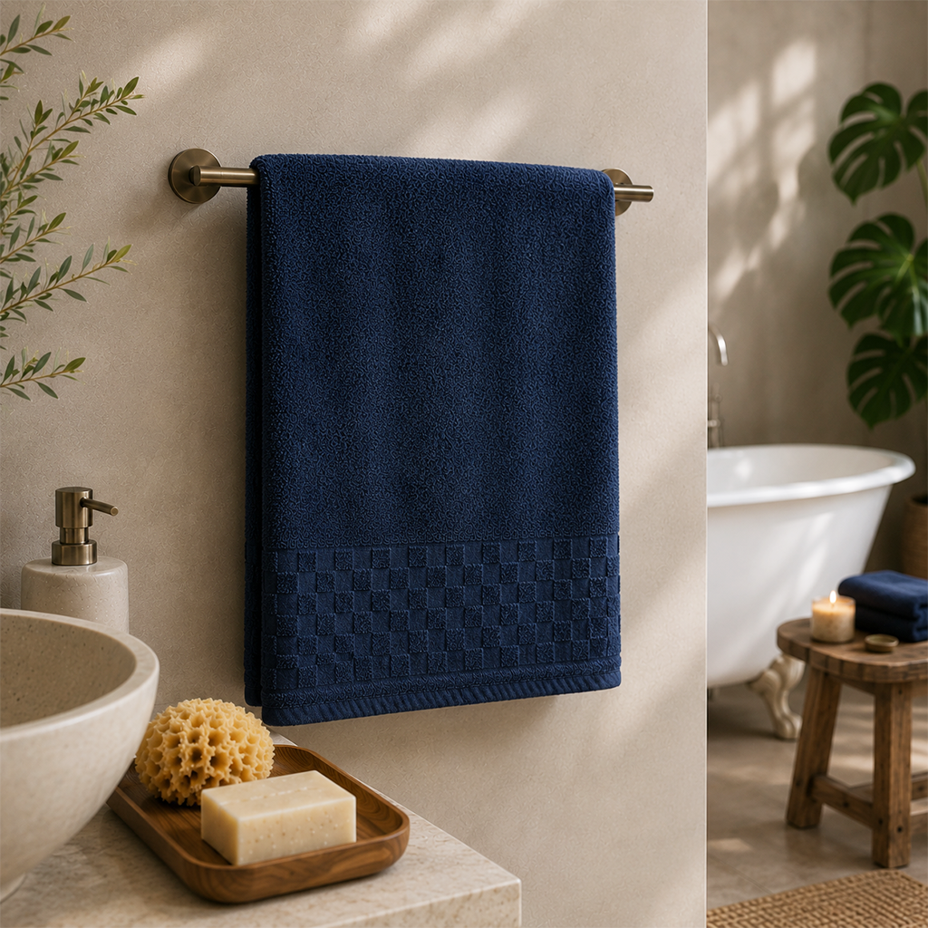 Toalla Medio Baño Lehotel Azul