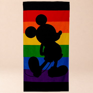 Toalla Medio Baño Disney Mickey Rainbow
