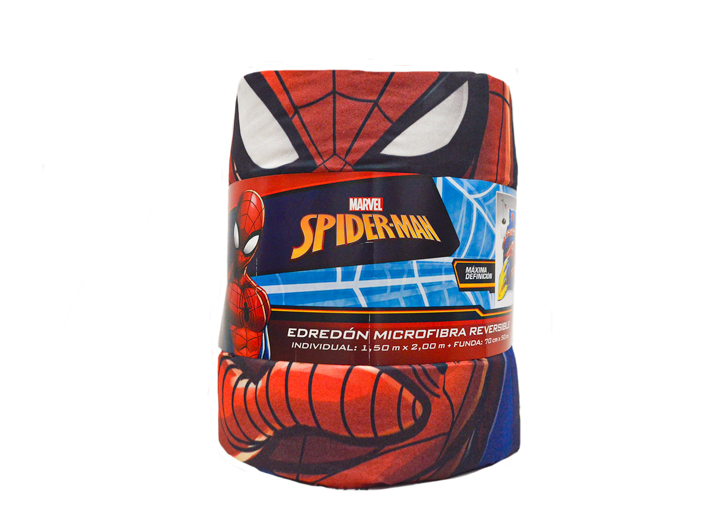 Edredón  Microfibra Individual Spiderman Azul