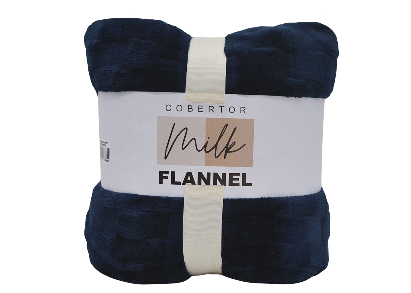 Cobertor Milk Flannel Matrimonial Azul