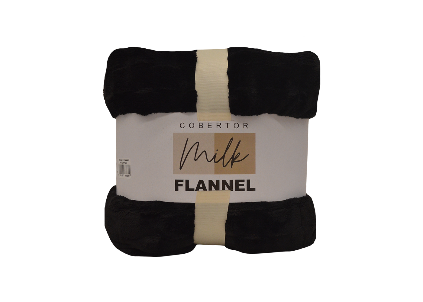 Cobertor Milk Flannel Matrimonial Negro