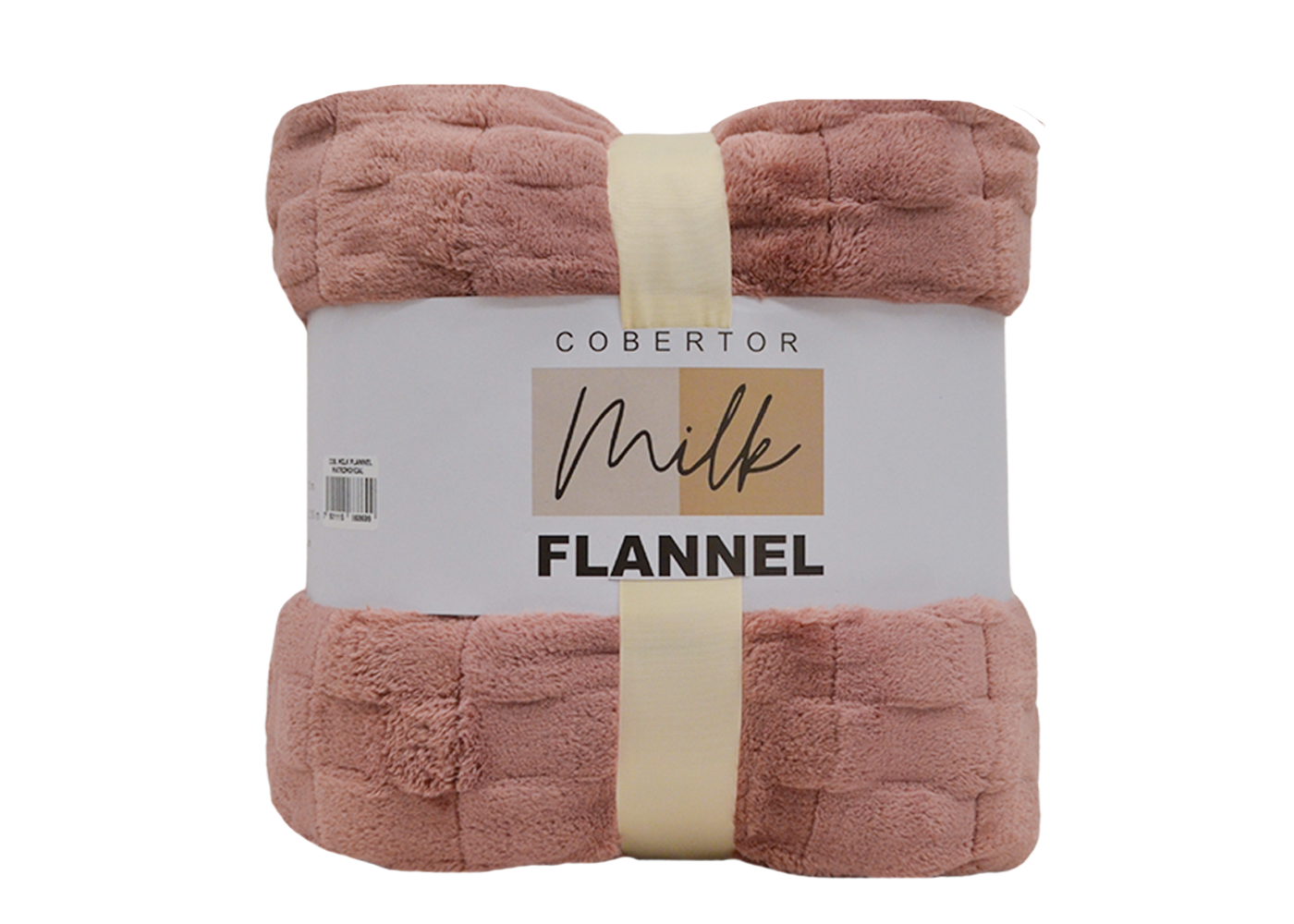 Cobertor Milk Flannel Matrimonial Rosa