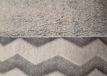 Cobertor Nevado Matrimonial Zigzag Plata