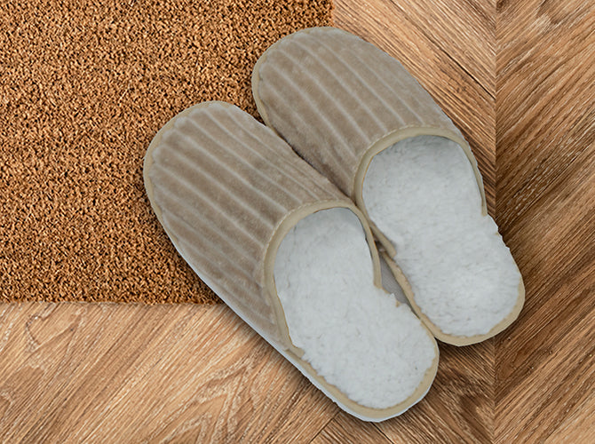 Pantuflas Unisex S Beige