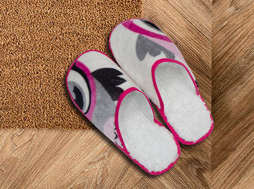Pantuflas Unisex S Búhos Rosa
