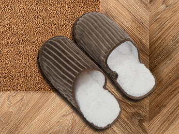 Pantuflas Unisex M Café