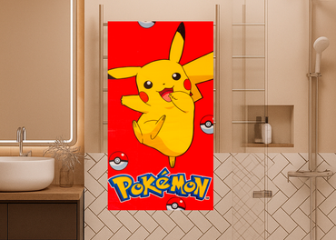 Toalla Sustentable Pikachu Rojo