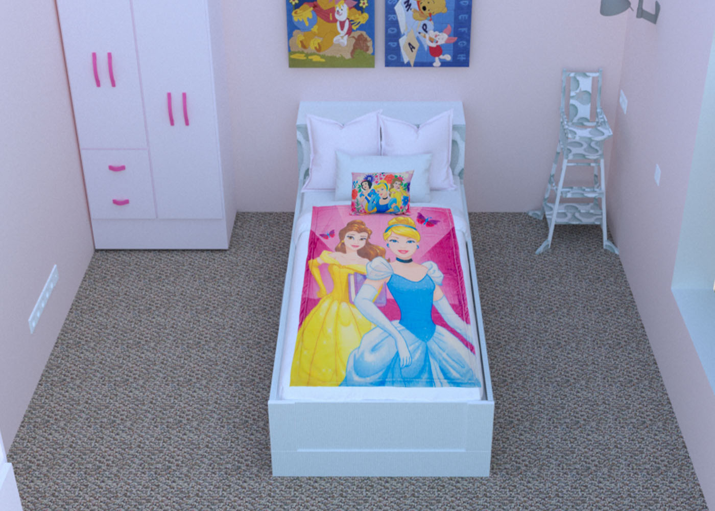 Cobertor Silk Almohada Baby Princesas – La Palestina