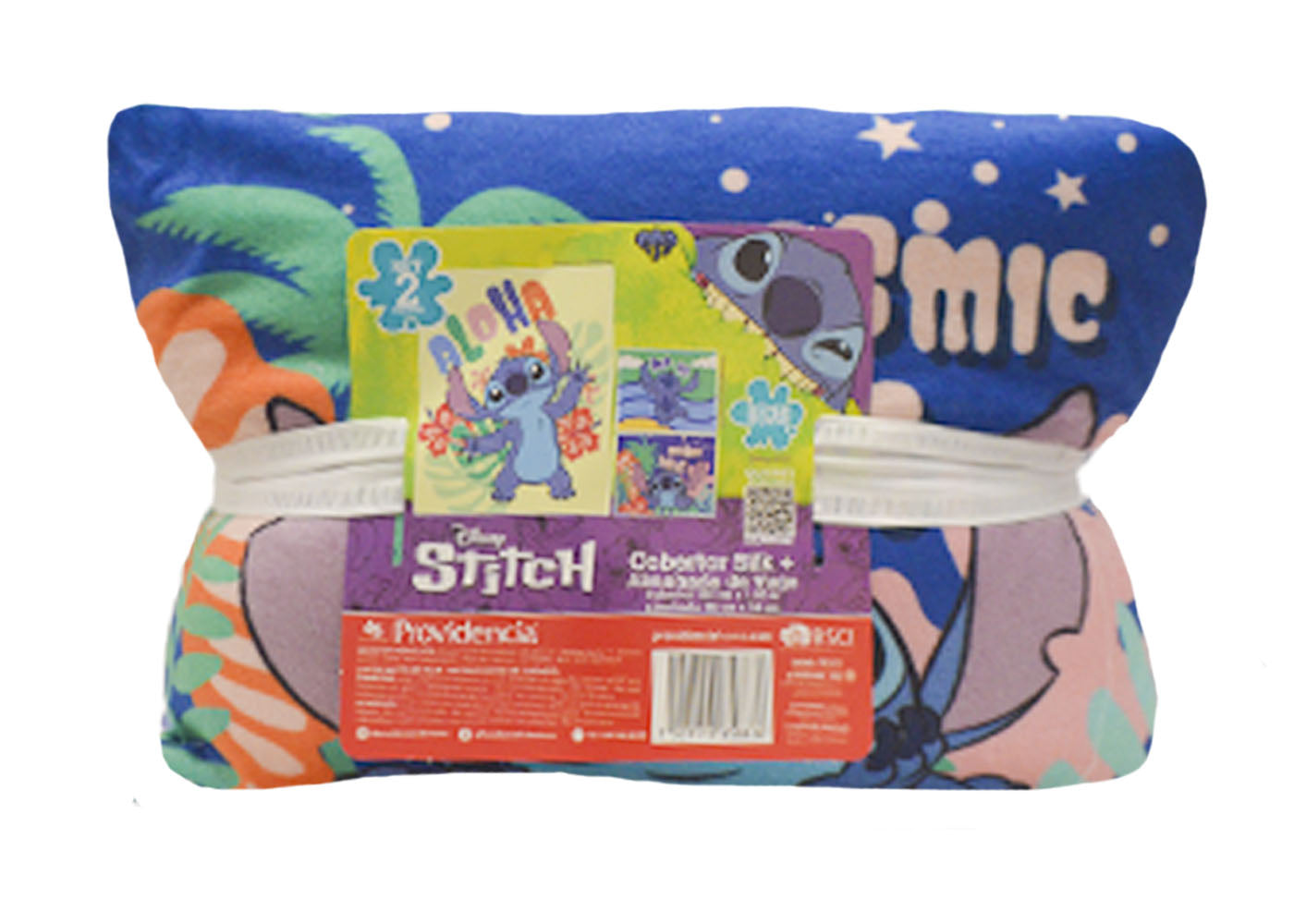 Cobertor Silk + Almohada Baby Stitch Crema