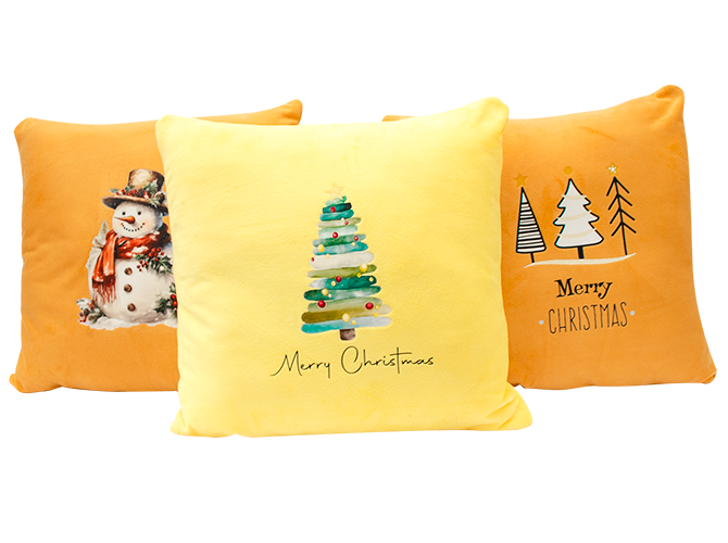 Set Cojín Navideño Amarillo