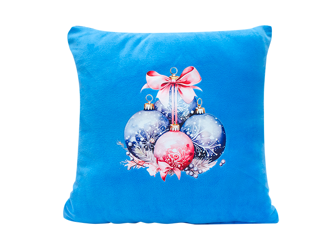 Set Cojín Navideño Azul