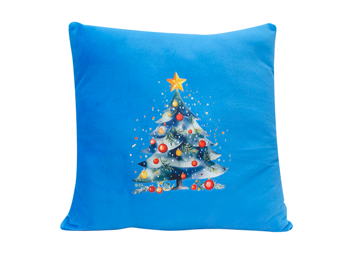 Set Cojín Navideño Azul
