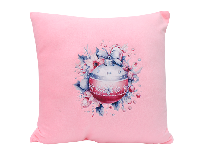 Set Cojín Navideño Rosa