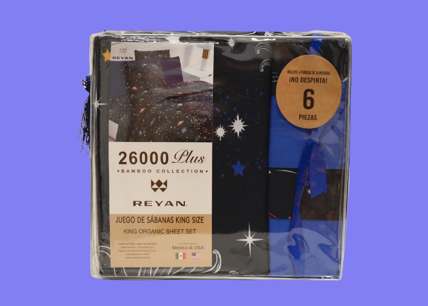 Sábanas Bambú King Size Galaxia