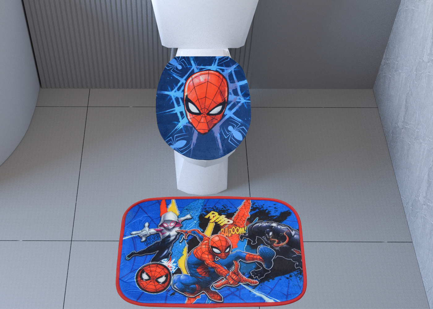 Set De Baño 2 Pzas Disney Spiderman