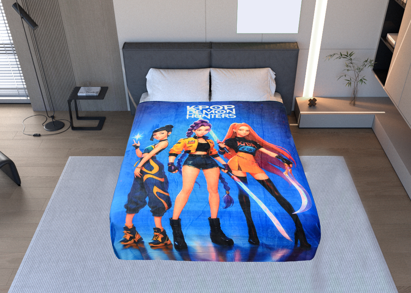 Cobertor Rachel Silk Matrimonial K Pop Demon Hunters