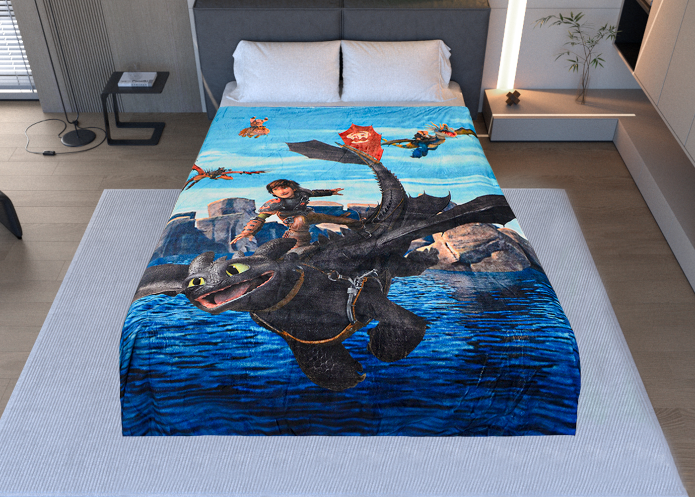 Cobertor Rachel Silk Matrimonial Cómo Entrenar A Tu Dragón