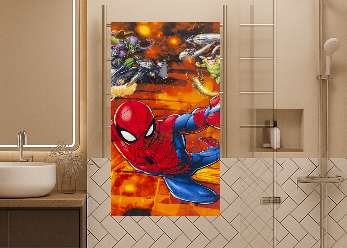 Toalla Medio Baño Hilasal Spiderman H