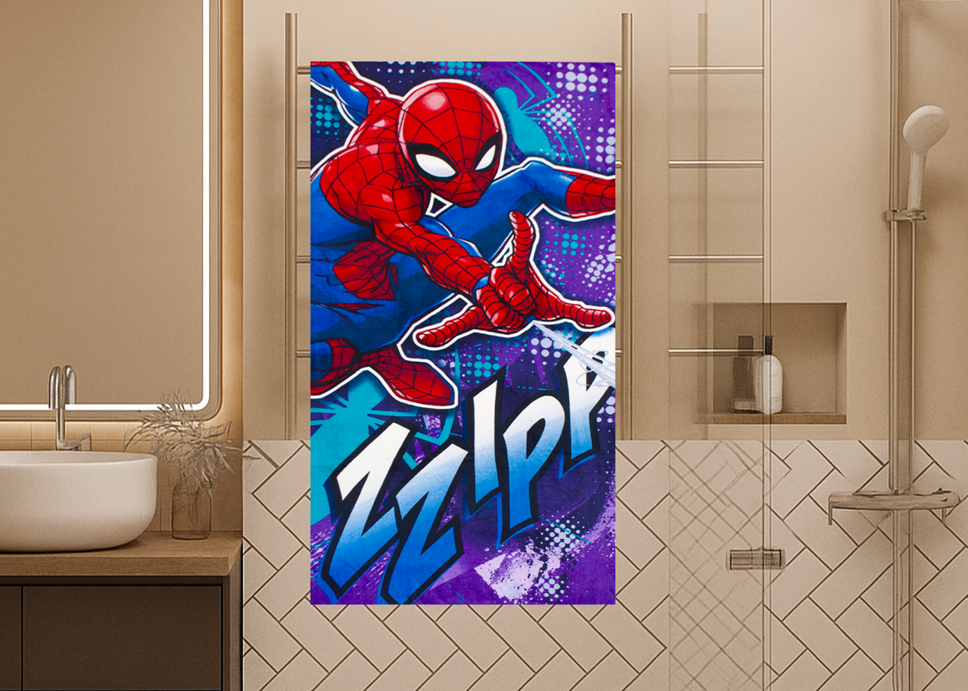 Toalla Medio Baño Hilasal Spiderman ZZ