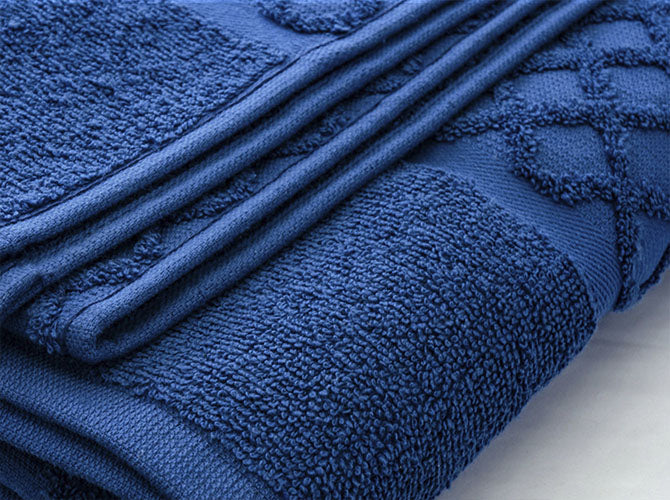 Toalla Baño Completo Romi Azul Petróleo