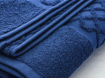 Toalla Baño Completo Romi Azul Petróleo