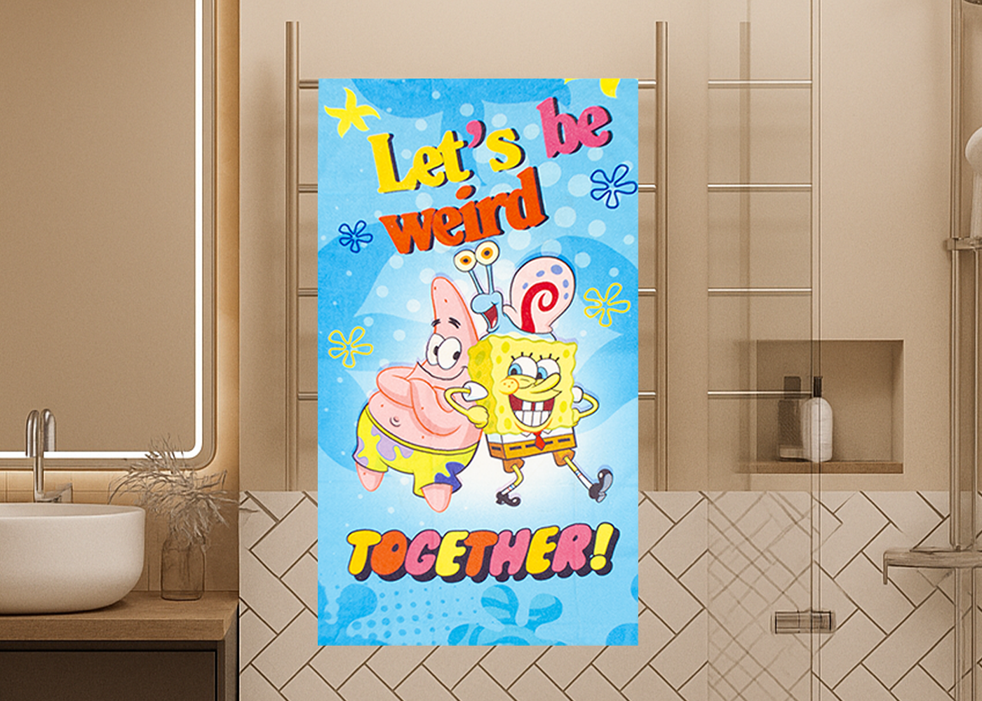 Toalla Cotton Mix Bob Esponja