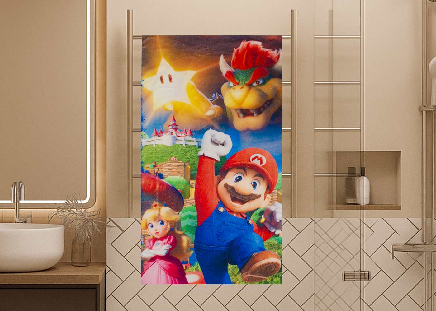 Toalla Cotton Mix Mario Bros