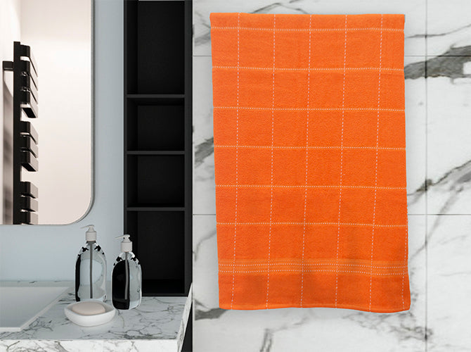 Toalla Medio Baño Leslie Naranja