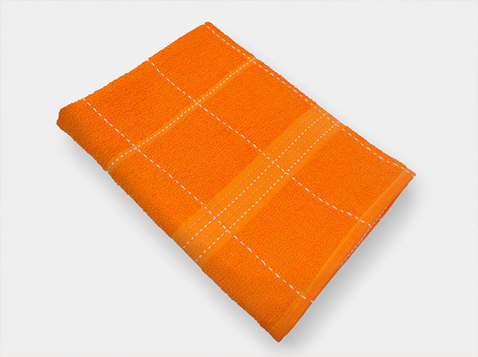 Toalla Medio Baño Leslie Naranja