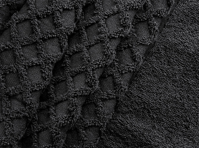 Toalla Medio Baño Romi Negro Toalla