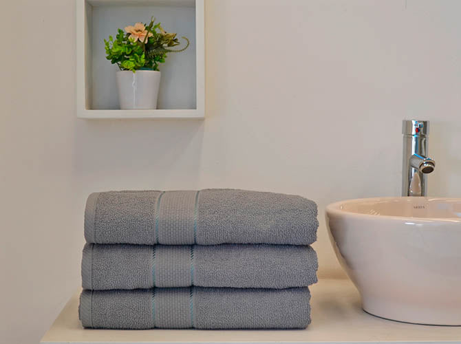 Toalla Nouva Medio Baño Gris Toallas