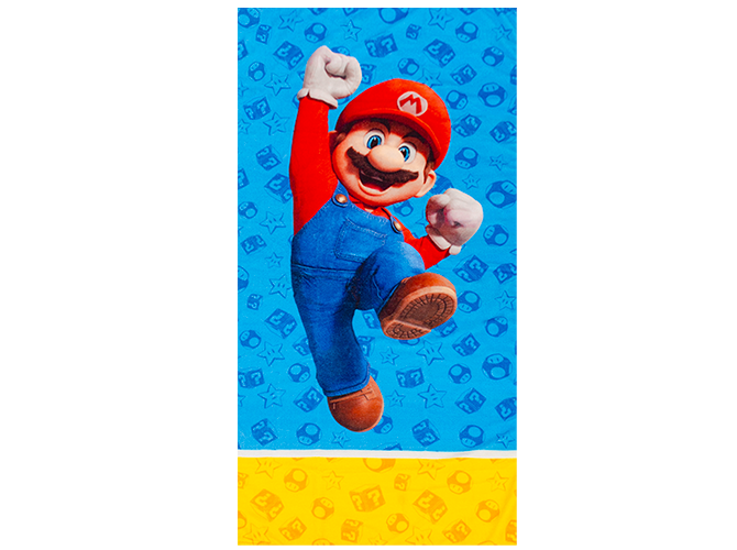 Toalla Sustentable Mario Bros Cyan