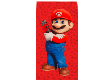 Toalla Sustentable Mario Bros Plumber Rojo