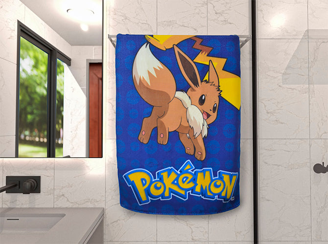 Toalla Sustentable Pokemon Azul Rey