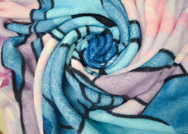 Frazada Baby Tersupiel Stitch Morado