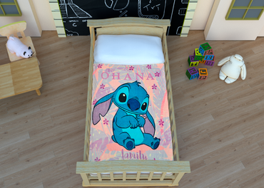 Frazada Baby Tersupiel Stitch Morado