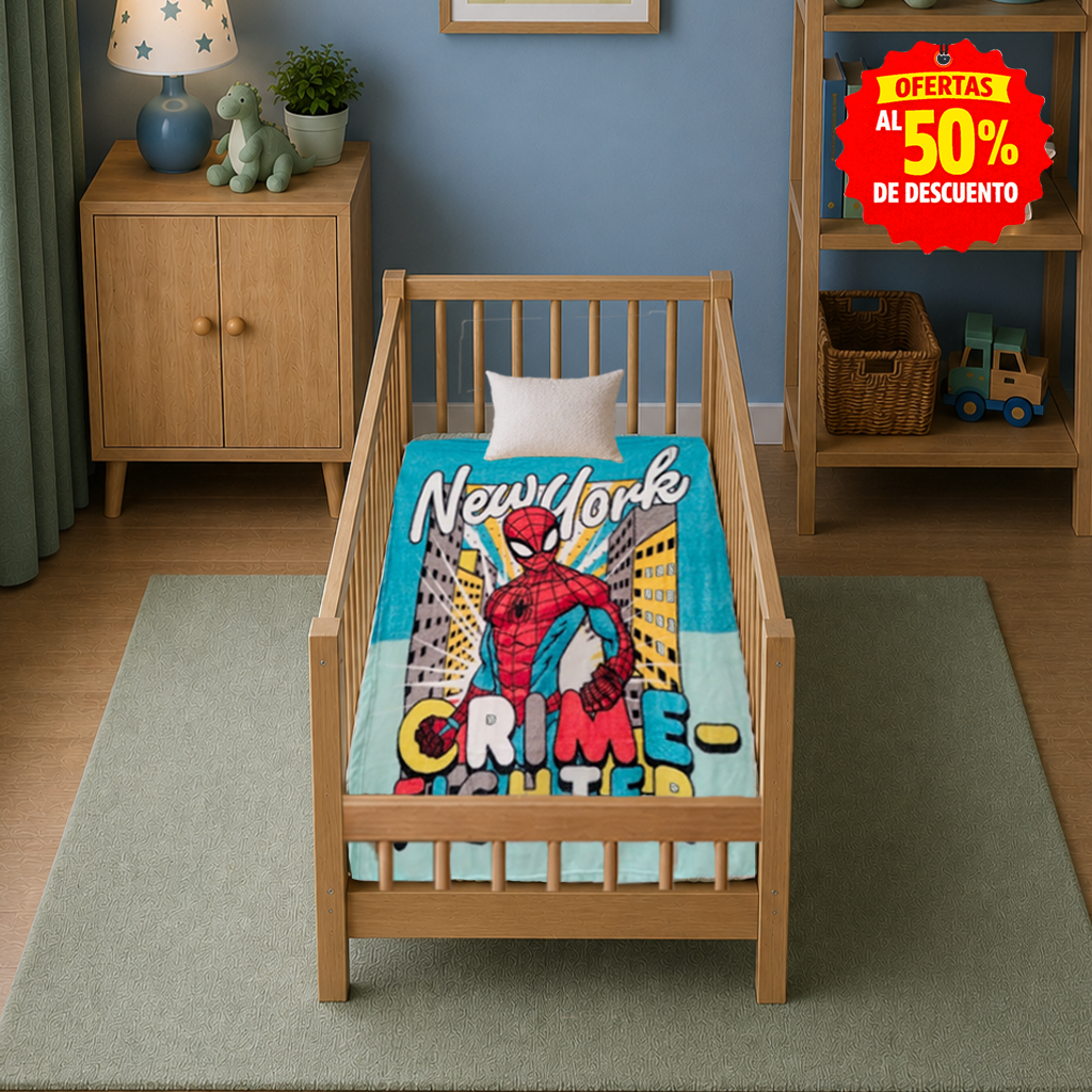 Frazada Baby Tersupiel Spiderman